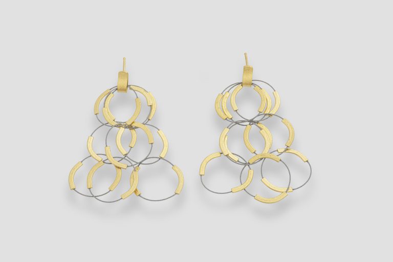 franziska rappold, boucle d'oreille filigree vermeil