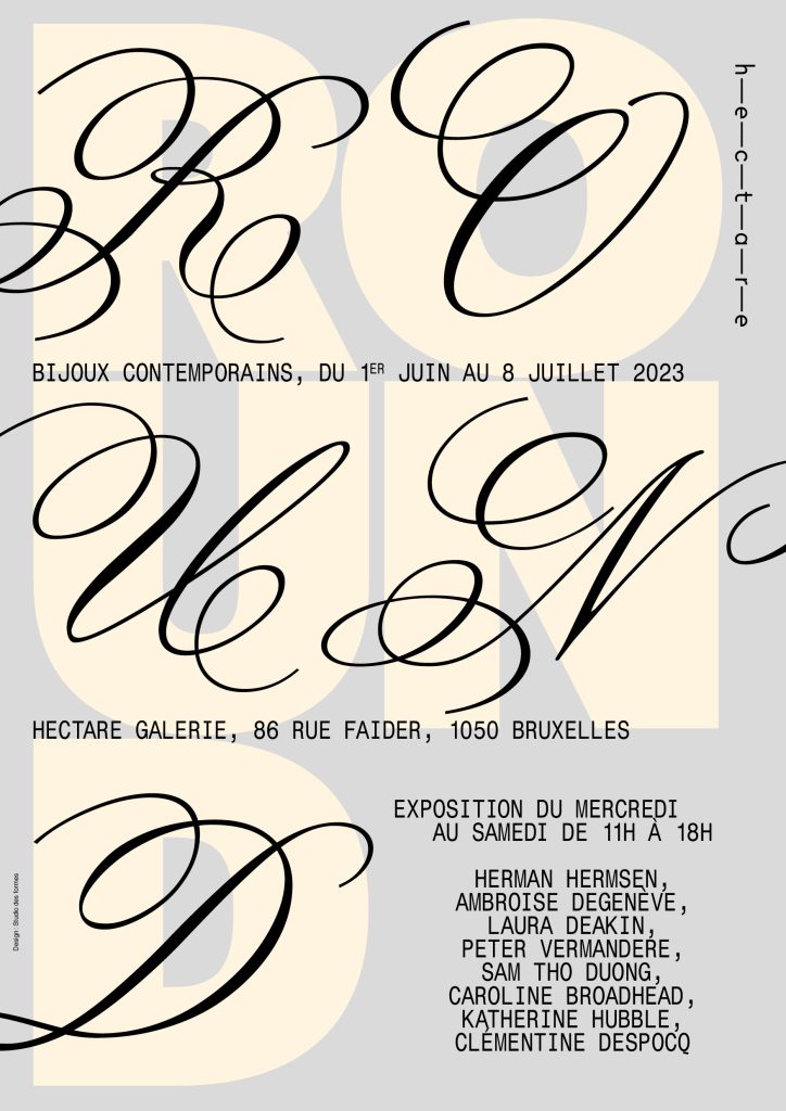 Affiche Round expo credit studio des formes