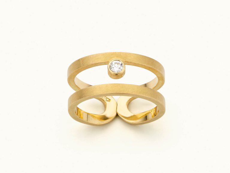 sabine herman, bague or jaune