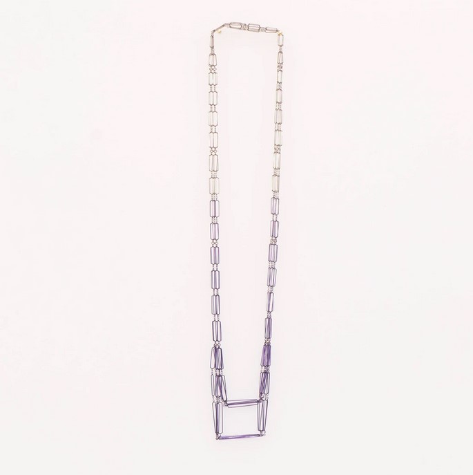 Collier Emma Gregory, waveform 3, acier La force des BPM en bijou