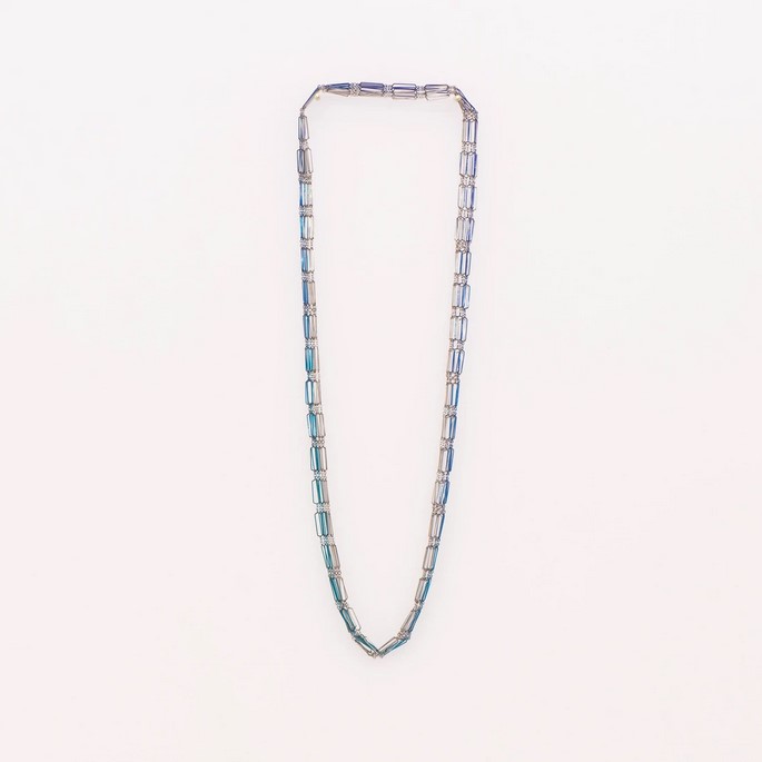 Collier Emma Gregory, waveform 4, acier La force des BPM en bijou