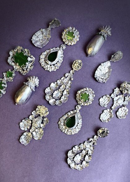 Ensemble de Boucles d'oreilles de la collection Faux-semblants, Juliette Même. Photo Manon Cousigné Faux-semblants : la parure réinventée