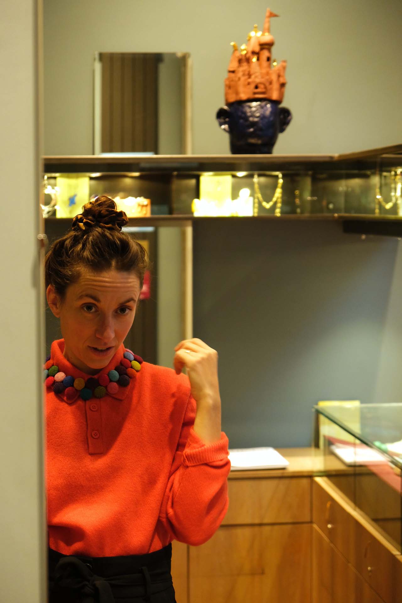 Collier Cécile Bertrand laine bouille