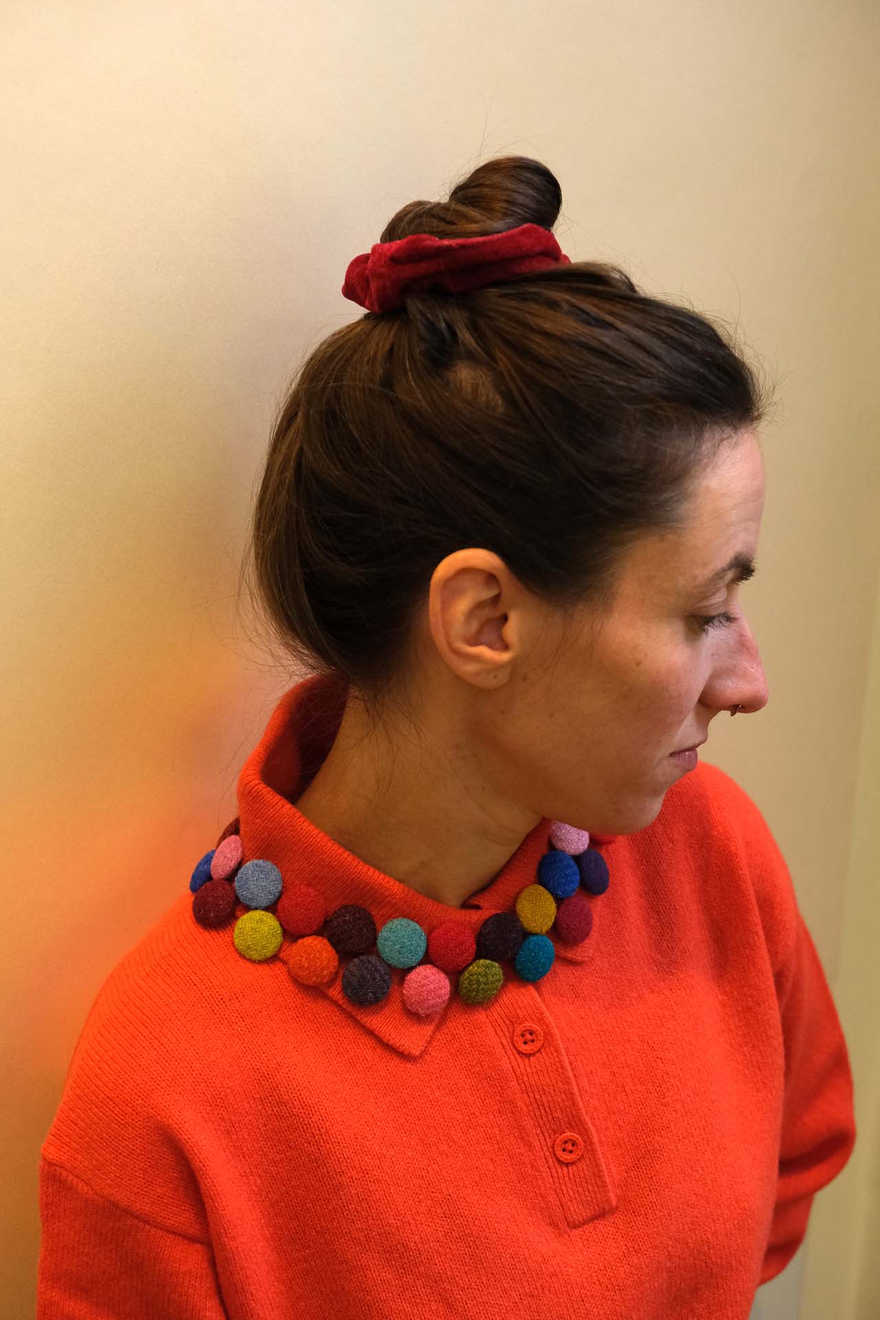 Collier Cécile Bertrand laine bouille