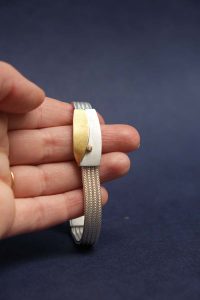 Bracelet MANU or argent diams