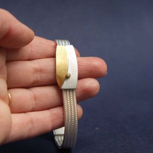 Bracelet MANU or argent diams