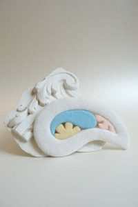 Hectare Isée, broche Paisible-Paisley, textile