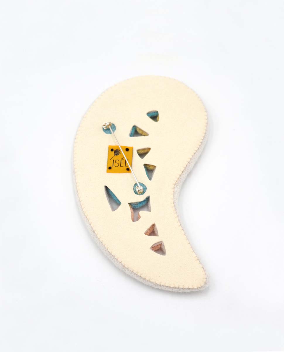 Hectare Isée, broche Paisible-Paisley, textile