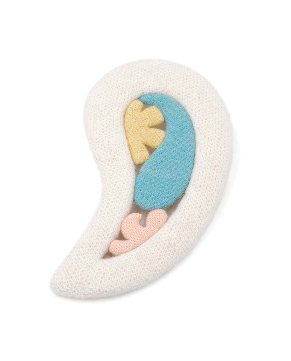 Hectare Isée, broche Paisible-Paisley, textile